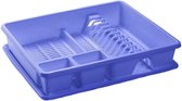 Egouttoir lave-vaisselle plastique bleu 48 x 38 x 9 cm - La vaisselle-vaisselle / séchage avec bac d'égouttage