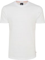 Tony | T-shirt structuur wit