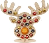 Dakta® Eland Adventskalender | Luxe Kerstkalender | Aftelkalender | Hervulbaar | Kerst | Hout