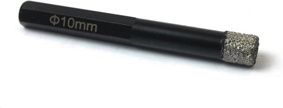 Diamanttegelboor '758' met 6-knt. opname, 10Ø