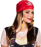 Boland - Pruik Piraat Mary Bruin - Steil - Lang - Vrouwen - Piraat