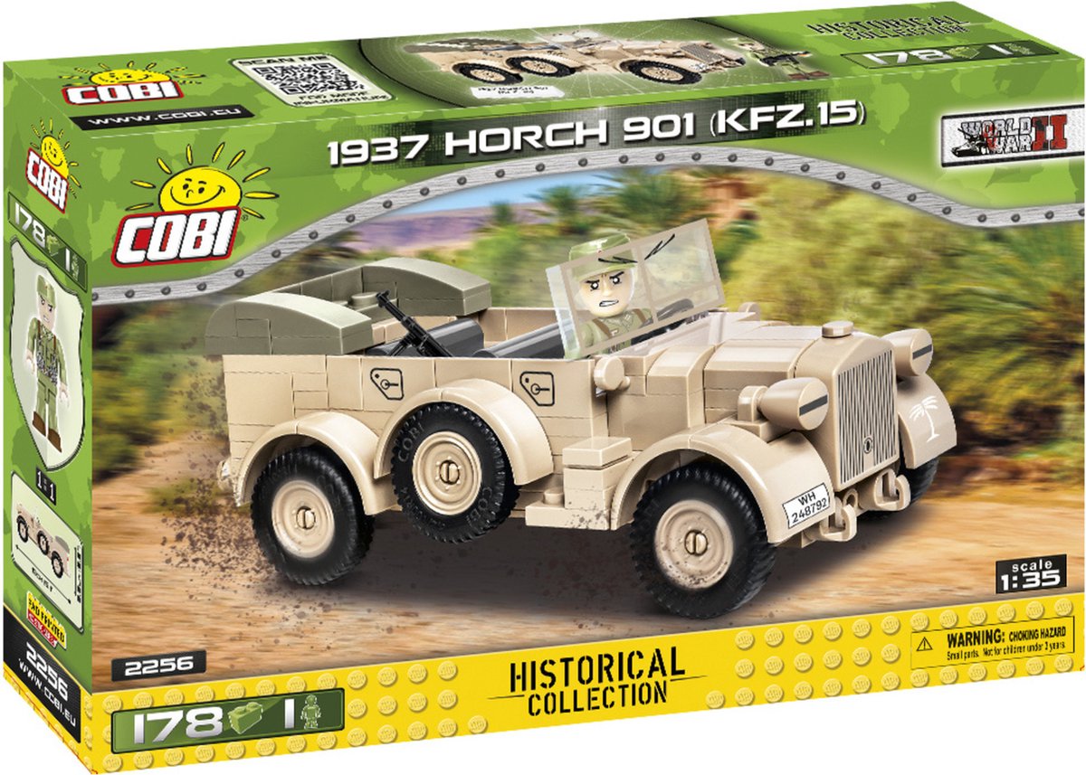COBI WWII Horch 901 - Constructiespeelgoed - Modelbouw - Auto