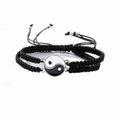 Best Friends - Bracelet Yin Yang | Noir et blanc | Nylon | Mode Favorite