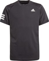 adidas Club 3-Stripes T-shirt  Sportshirt - Maat 140  - Jongens - zwart/wit