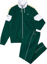 Lacoste Sport Striped Trainingspak  Trainingspak - Maat M  - Mannen - groen/wit/geel