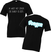 Shirt voor een gender reveal party-Ik weet het zeker de baby is een jongen-Maat Xxl