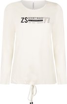 Zoso 216 Sam Shirt With Print Off white/Navy - M