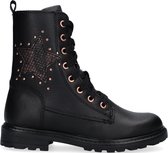 Omoda Om121750 Veterboots - Laarzen Met Veters - Meisjes - Zwart - Maat 35