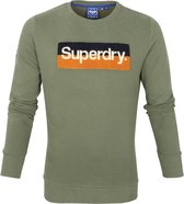 Superdry Trui Workwear Donkergroen - maat XL