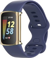 Bandje geschikt voor Fitbit Charge 5 - Siliconen Blauw