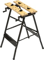 Verstelbare Werkbank Hout - Werktafel - Timmerman Bank - Workshop Bench - Verstelbaar - Uitschuifbaar Tafelblad - Verwijderbare Klemkaken