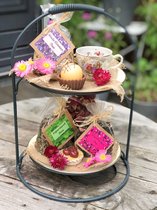 Thee pakket etagere High Tea | Bloemen thee | Tisane | Cadeau voor haar