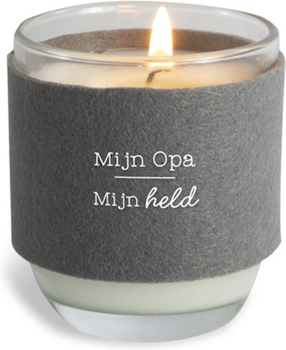 Miko mijn opa-opa-cosy candle-kaars wit