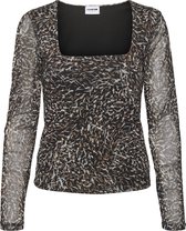 Noisy may NMISA L/S MESH TOP Dames T-shirt - Maat L