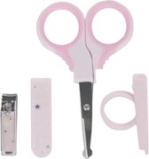 2 DELIGE BABY MANICURE SET - VEILIGHEIDSSCHAARTJE - MINI NAGEL KNIPPER - ROSE