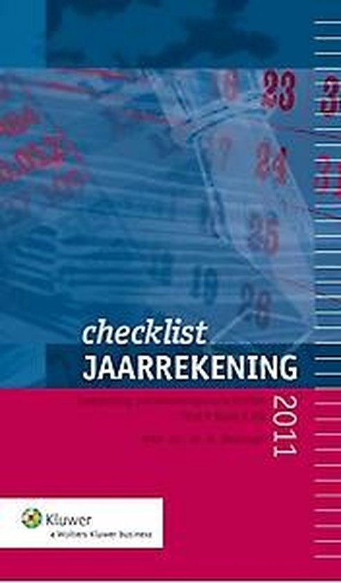 Cover van het boek 'Checklist jaarrekening 2011 Titel 9, boek 2 BW, 2011' van H. Beckman
