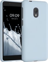 kwmobile telefoonhoesje voor Alcatel 1C (2019) - Hoesje voor smartphone - Back cover in mat lichtblauw