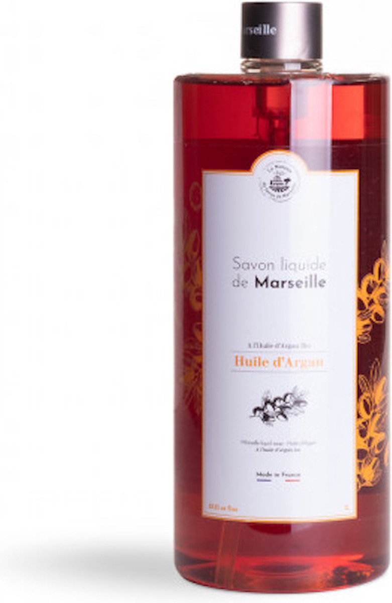 Vloeibare Marseille Zeep - Biologische Arganolie 1L. - Biologische olijfolie - La Maison du Savon de Marseille