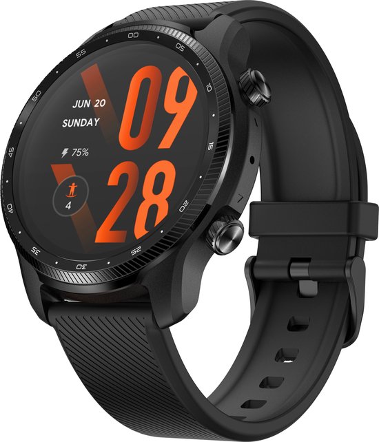 TicWatch Pro 3 Ultra GPS Smartwatch 48mm Qualcomm 4100+ Wear OS Dual Display 1G RAM en 8G ROM Bluetooth 5.0