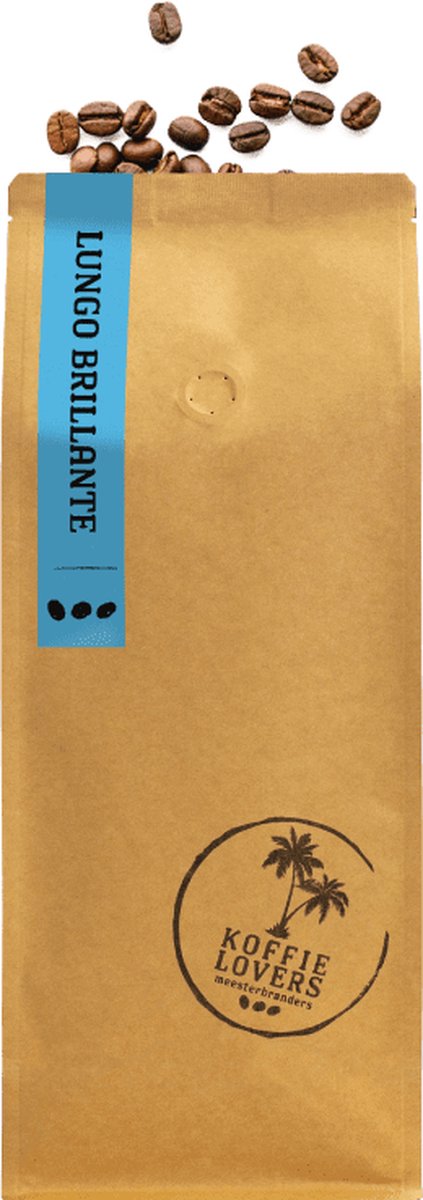 Lungo Brillante - Koffiebonen - Vers gebrand - Fair trade - 1KG