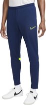 Nike Dri-FIT Academy 21 Sportbroek - Maat L  - Mannen - donkerblauw - geel