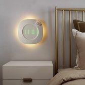 Nachtlampje Volwassenen -  Kinderen - Babykamer - Slaaptrainer - Tijd Weergave - Oplaadbaar –  Magnetisch - Sensor - Wit of Geel Licht