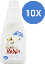 Robijn Puur & Zacht - 200 wasbeurten - 10 x 500 ml - Wasverzachter - Voordeelverpakking