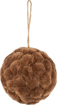 J-Line Bal Hanger Deco Mos Roestbruin Medium Set van 6 Stuks
