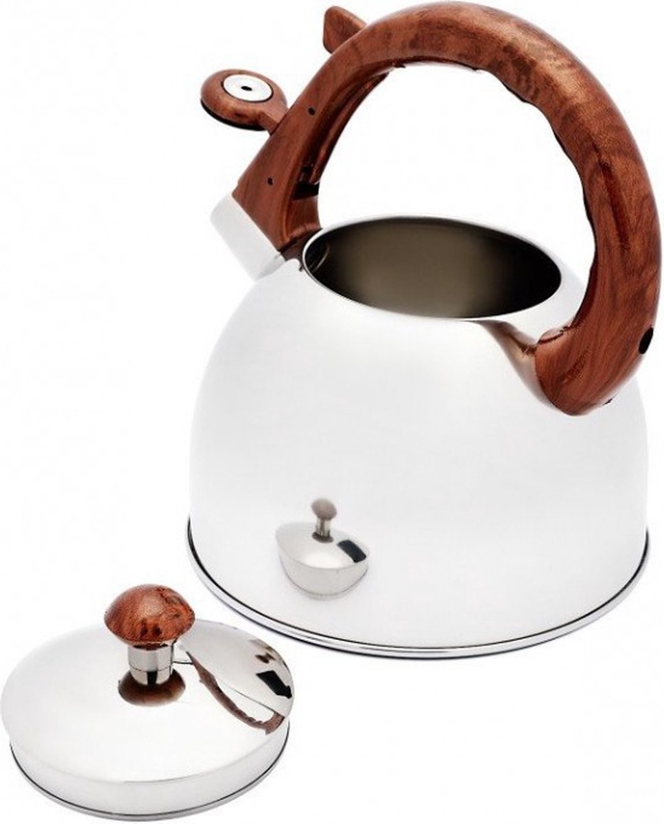 Bollitore Per Fornelli Florina Jasper, Acciaio Inox 2,5L, Manico Legno, Adatto A Induzione - 5