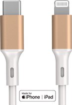 20W met Rich Gold edition USB-C naar Lightning Kabel 1m - Geschikt voor Apple iPhone - iPad - MFi Gecertificeerd