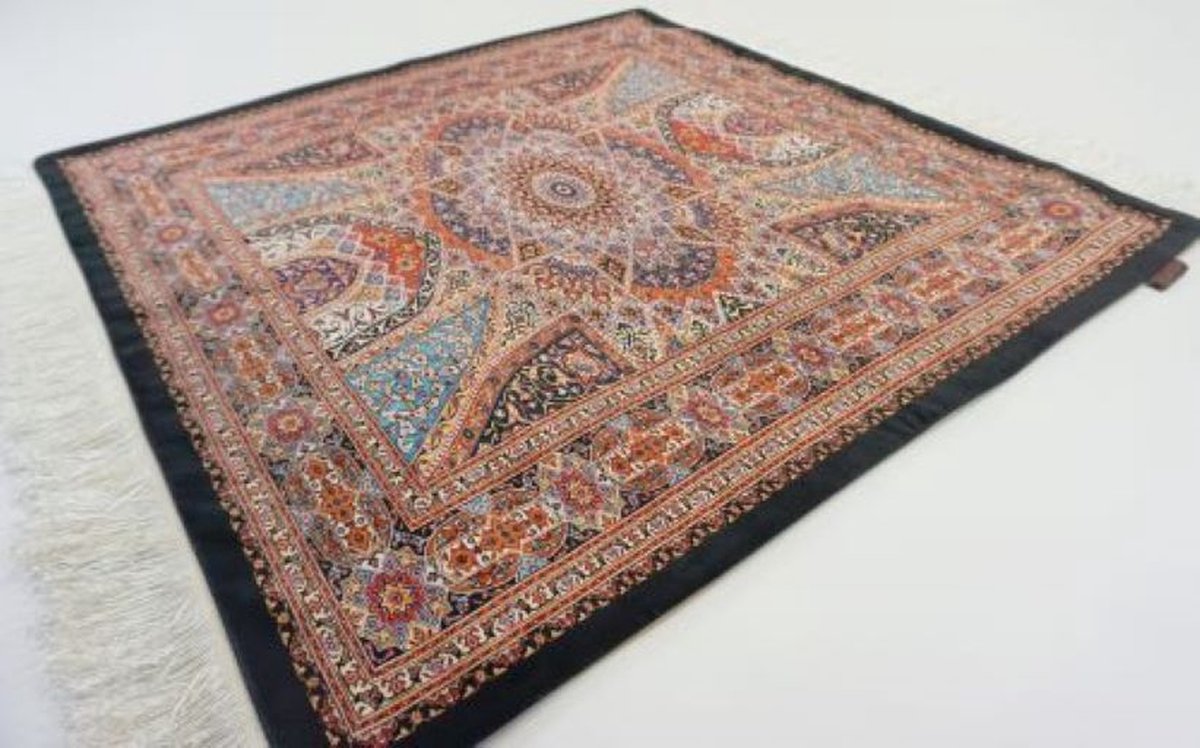 SusaStyle - OULET - Wandkleed Shahin – 70x70 cm – Perzisch design – Luxe woondecoratie met zijdezachte glans