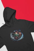 Tanjiro Water Attack Hoodie | Kimetsu No Yaiba | Demon slayer | Anime Manga Merchandise | Maat L