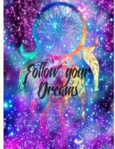 Diamond Painting - Dromenvanger - Follow your dream - 40x50 cm - Vierkante Steentjes  - Volwassenen - Hobby - Cadeau - Moederdag - Kerst - Kado