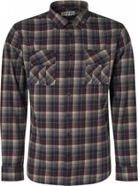 NO-EXCESS Overhemd Checked Shirt 12430919 Stone Red 193 Mannen Maat - L