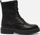 Cellini Veterboots zwart Leer - Dames - Maat 38