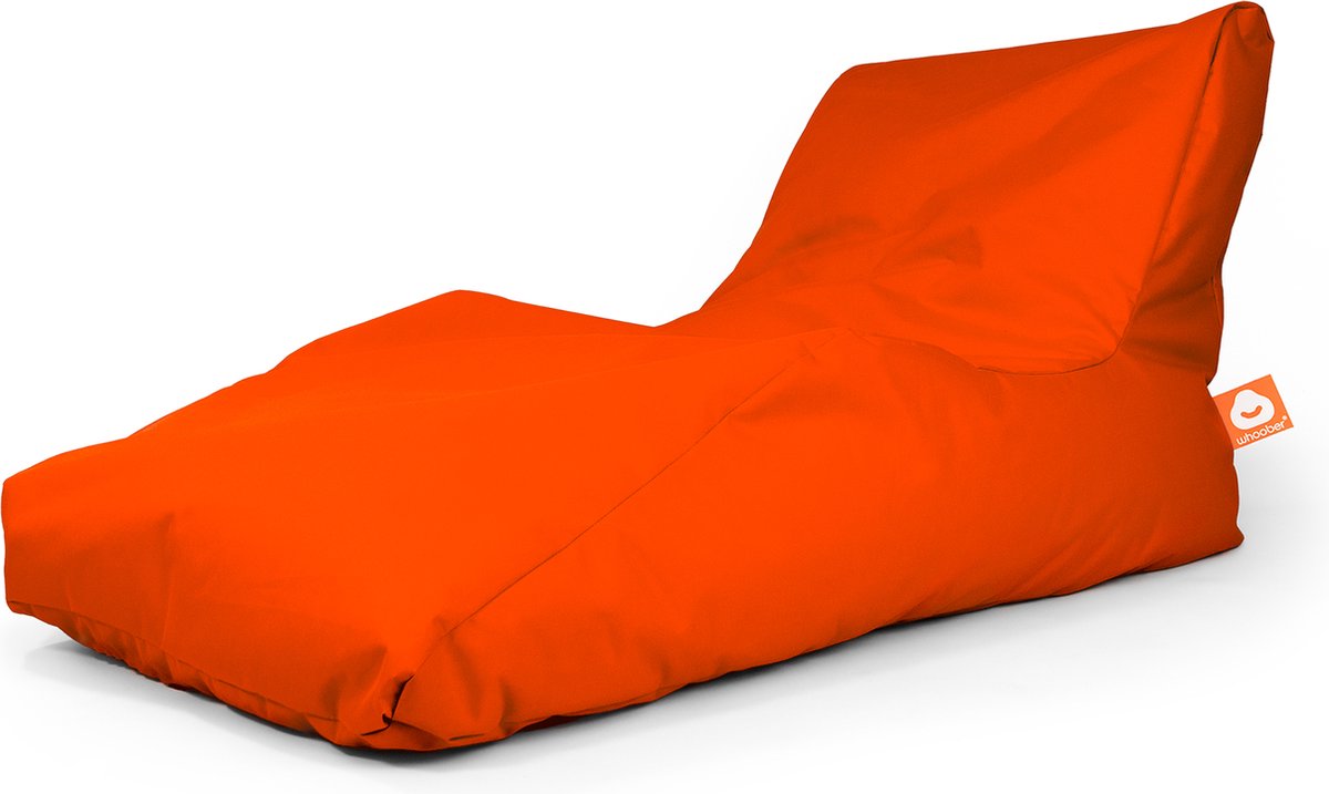 Whoober loungestoel zitzak Bali XL outdoor donker oranje - Wasbaar - Voor binnen en buiten