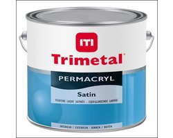 Trimetal Permacryl Satin - 10 l - 10 m²/l - Wit - Lak - Afwerkingslaag
