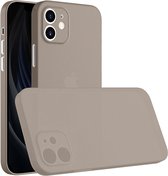 Mobiq - Ultra Dun Hoesje iPhone 12 Pro / iPhone 12 | Ultradun hoesje | Minimaal Telefoonhoesje | Dun hoesje | Ultra Thin Case | Tegen Krassen