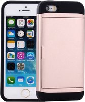 Mobiq - Hybrid Card Case iPhone SE (2022 / 2020)/8/7 - rosé gold