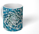 Mok - Blauwe Chrysant - 350 ML - Beker