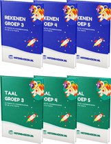 Groep 3 t/m 5 Rekenen en Taal - Middenbouwpakket - Gegarandeerd betere schoolresultaten - Oefenboeken.nl