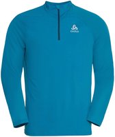 Odlo Midlayer Essential Ceramiwarm 1/2 Zip Hardloopshirt Sportshirt - Maat L  - Mannen - blauw