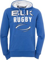BLK Rugby Hoodie maat 140, Blauw/wit