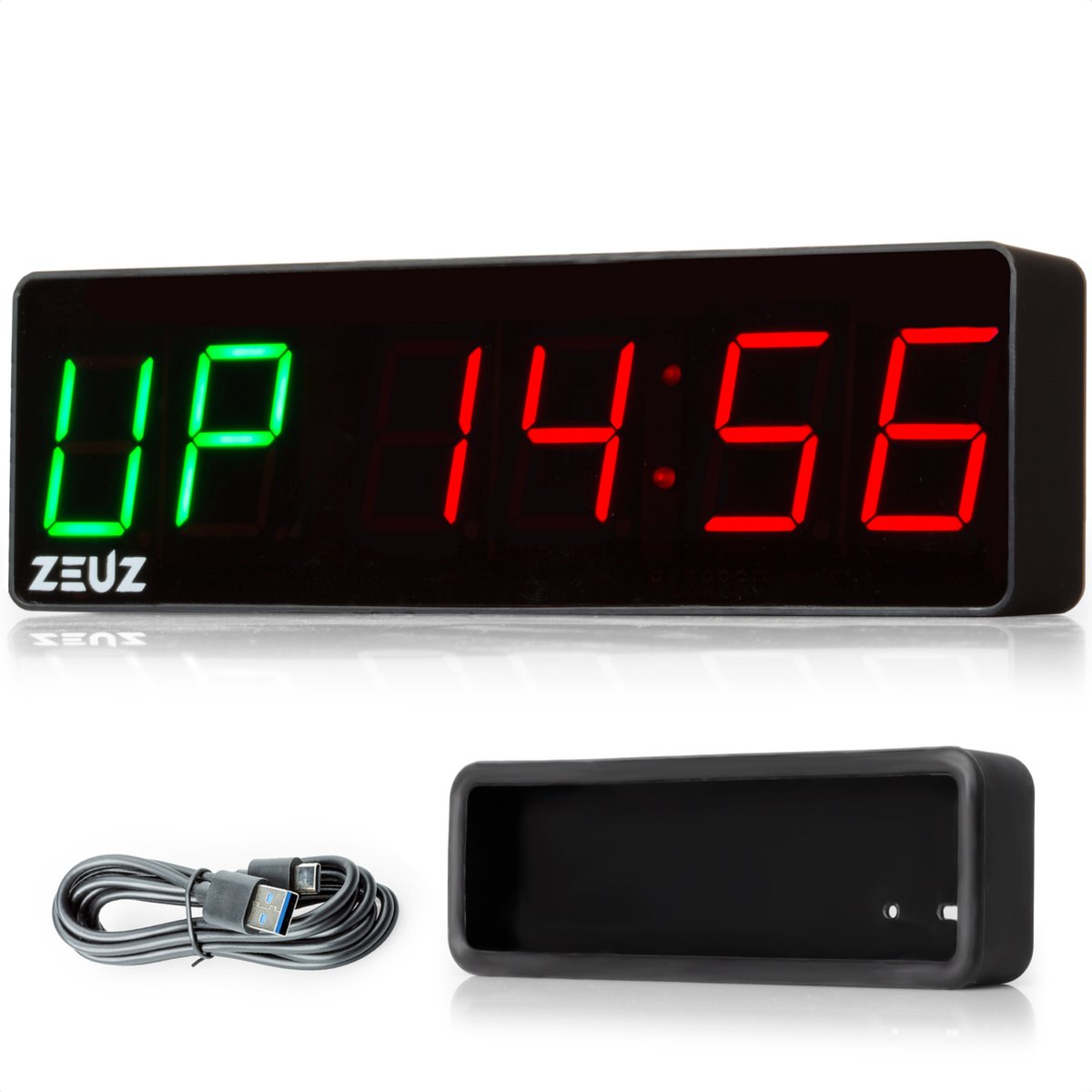 ZEUZ Mini CrossFit, Fitness & Sport Interval Timer – Stopwatch, Countdown &  Aftelklok