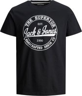 Jack & Jones T-shirt Brat Tee Black (Maat: 6XL)