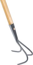 Synx Tools - Tuinkrabber 3 tanden - Verzinkt - Onkruidverwijderaar / Onkruidbestrijding - Harken - Tuinsetjes - ultivators - Met Steel 150cm