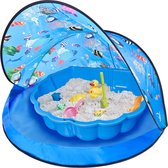 Paradiso Toys speeltent met zandbak junior 120 x 80 cm blauw