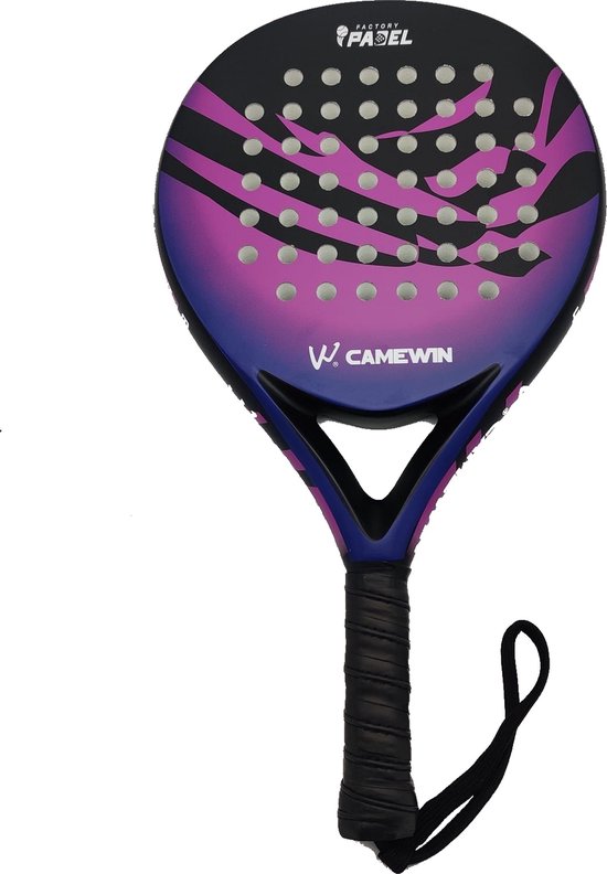 Camewin - padelracket - 360gr - paars / zwart - carbon - power en ...