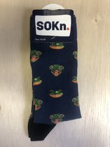 SOKn. trendy sokken " Kikker " maat 40-46  (Ook leuk om kado te geven !)