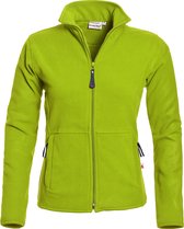 Santino Bormio Dames Fleecejack lange mouwen+Rits - Geen bedrukking - Marine - XXL